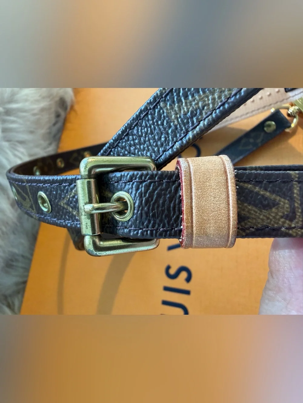 Louis Vuitton Brown Monogram Adjustable Crossbody Strap J5231